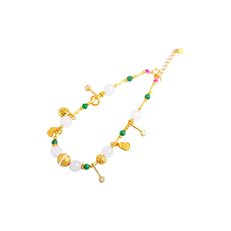 Clear Snow Ice Glutinous Jadeite Bracelets Unisex-0