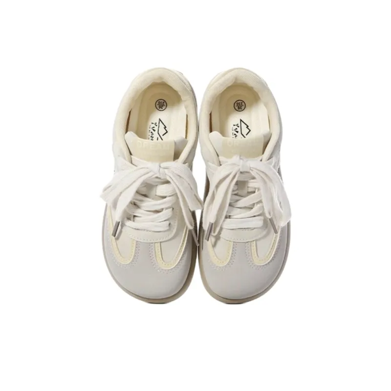 The New Age Family Low Top Skateboard Shoes Women's Beige Yellow-2