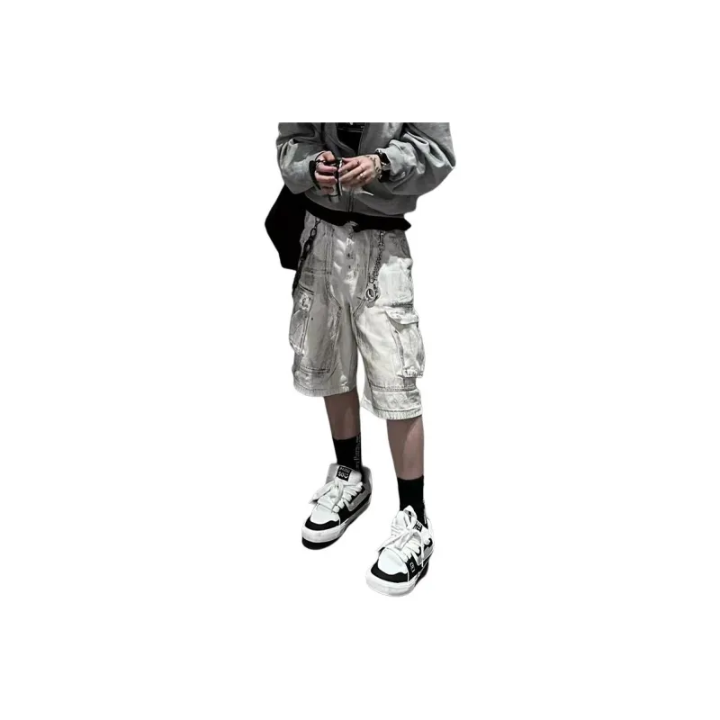SIL VITIN Cargo Shorts Unisex White-0