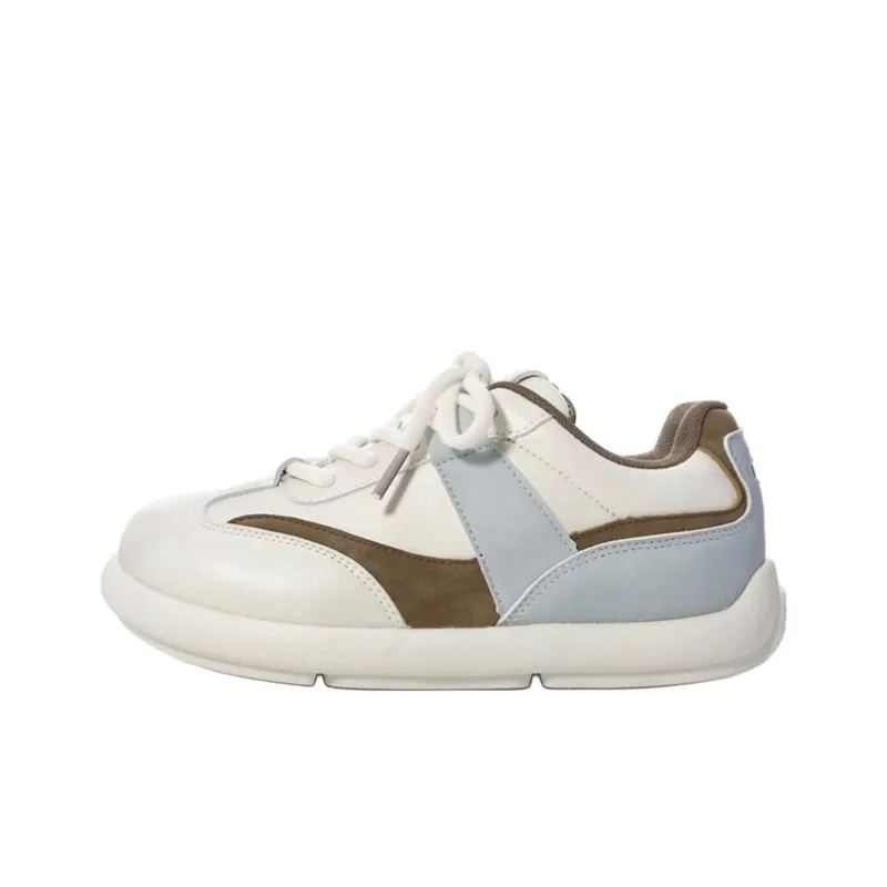The New Age Family Low Top Skateboard Shoes Women's Blue Brown-0
