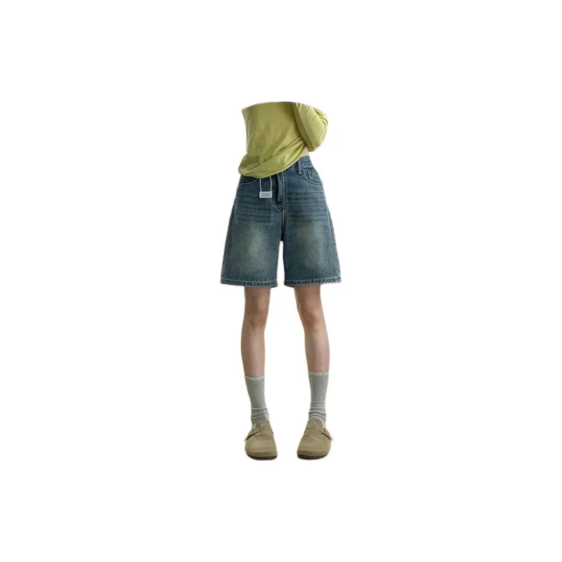 Honey Denim Shorts Women's Vintage Blue-0