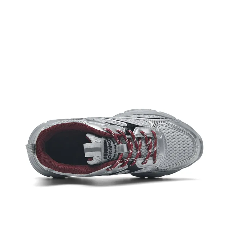 AOKANG Slip Resistant, Abrasion Resistant, Lightweight, Height Increasing Low Top Chunky Sneakers Women's-12