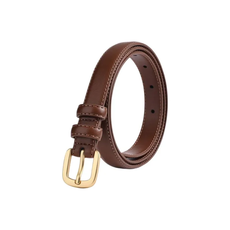 JEANSWEST Cow Split Leather Belts Women's 1.9cm-3