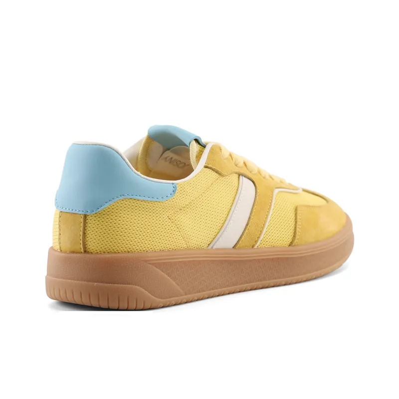 JOSINY Cushioning, Slip Resistant, Abrasion Resistant, Breathable, Quick Dry, Lightweight Casual Shoes Women's Yellow-5