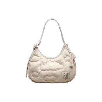 Coachtopia ErgoLoop Recycled PET Plastic Shoulder Bag Tubas Women's Ecru