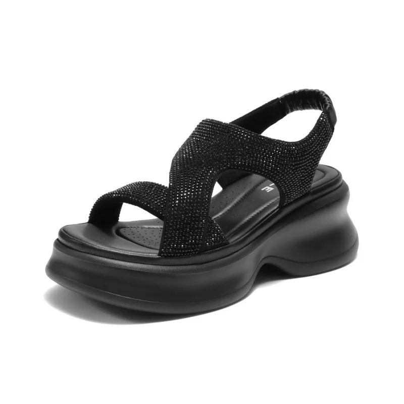 BELLE Beach Sandals Women's Black-1