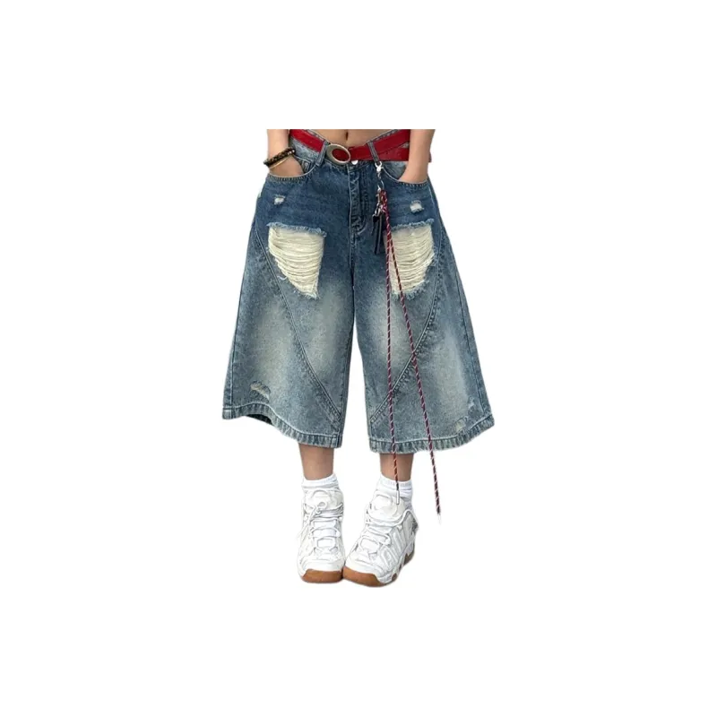 CORNILOT Denim Shorts Unisex Blue-0