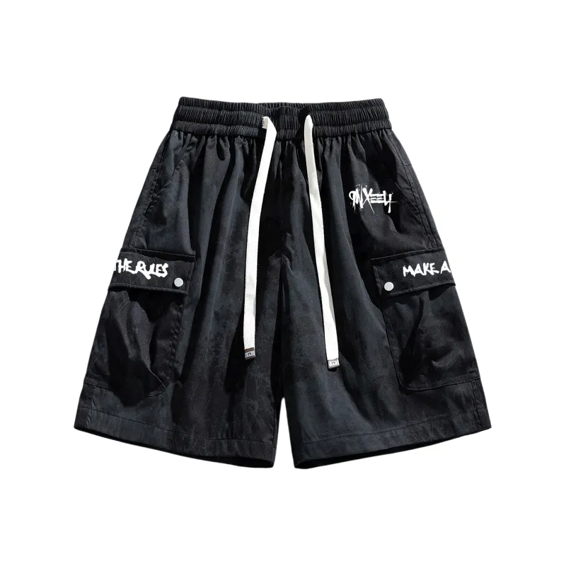 Qnxeey Cargo Shorts Unisex-0