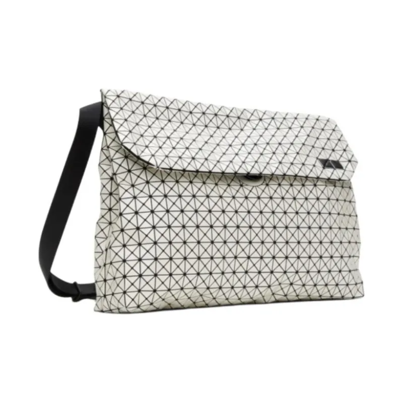 ISSEY MIYAKE Classic Messenger Bag, Shoulder Bag Tubas Women's Silver-1