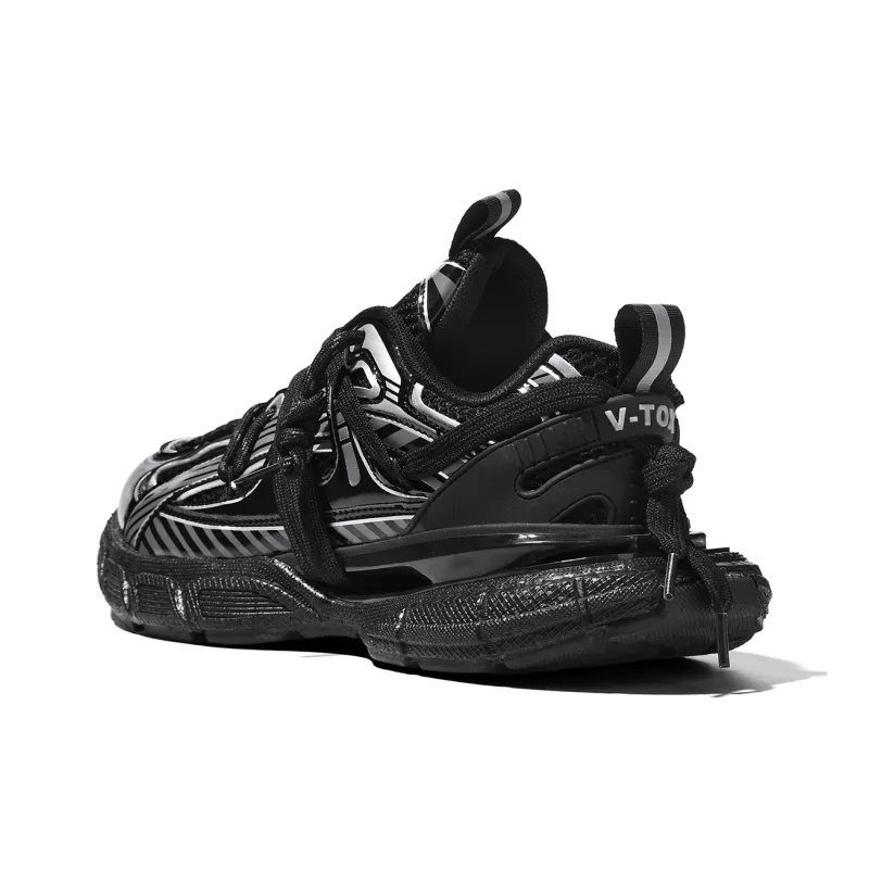 DIKENROK Cushioning Height Increasing Abrasion Resistant Slip Resistant Low Top Chunky Sneakers Unisex-19