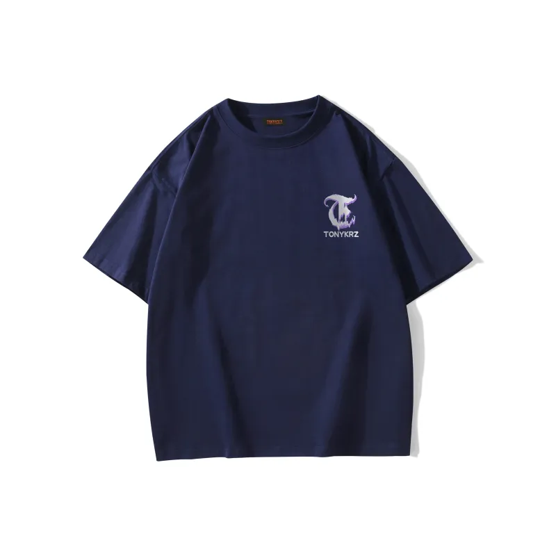 TONYKRZ T Shirts Unisex Navy Blue-1