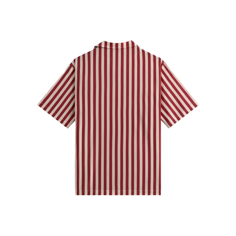 KITH SS25 Striped Thompson Camp Collar Shirt Men's Charm-1