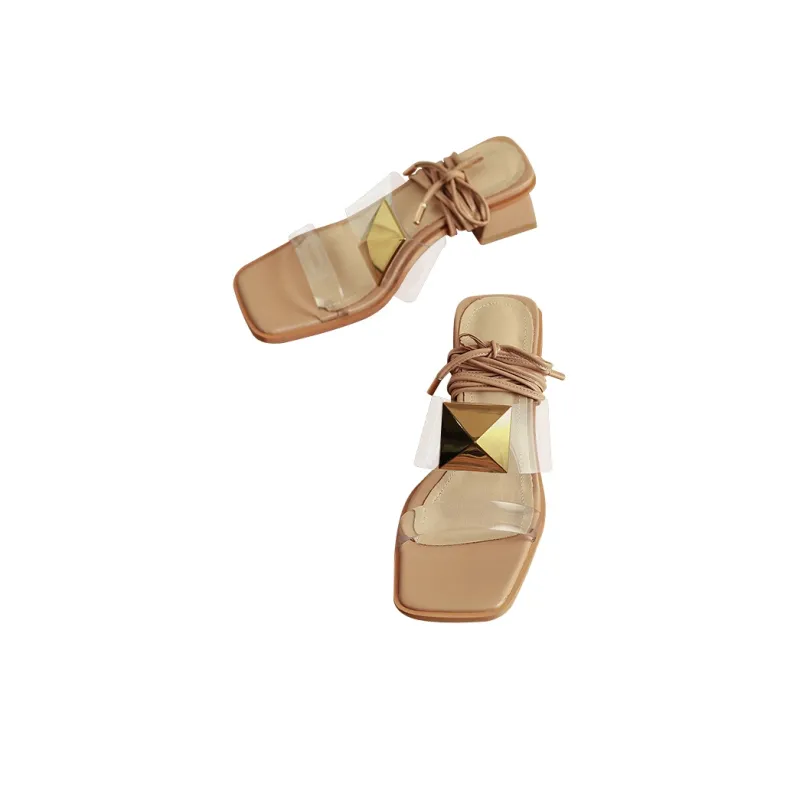 MCKP Roman Sandals Women's Apricot-2
