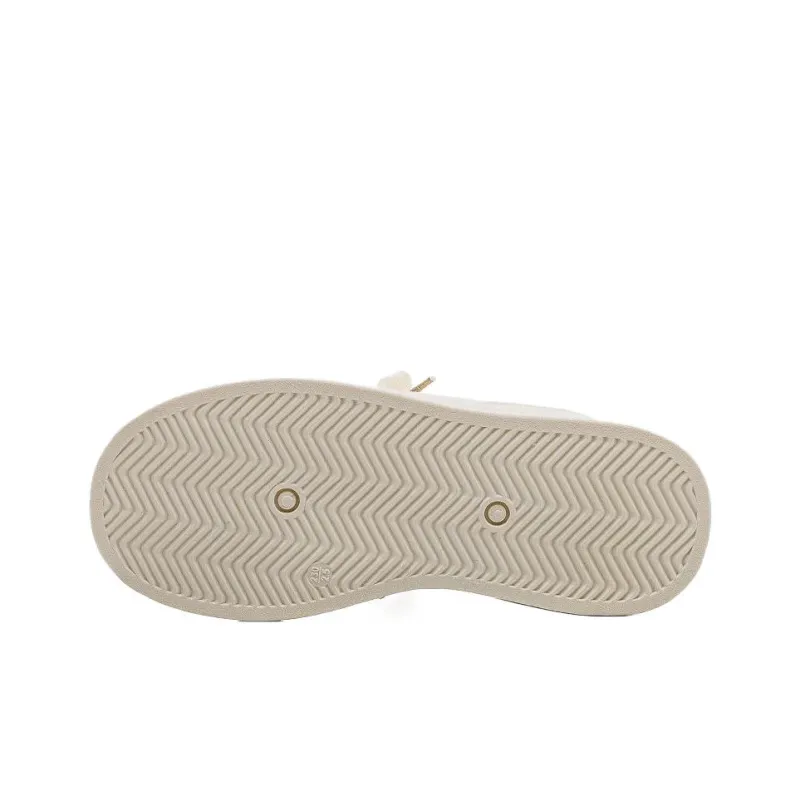 HUANQIU Slip Resistant Shock Absorbers With Abrasion Resistant Properties Low Top Skateboard Shoes Women's Beige-4