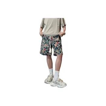 CORNILOT Casual Shorts Unisex Red