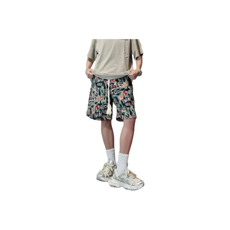 CORNILOT Casual Shorts Unisex Red-0