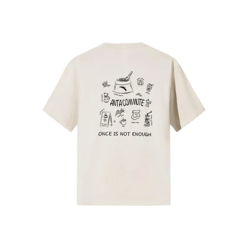 Anta Variety Training Collection T Shirt Men's Australian Ecru-1