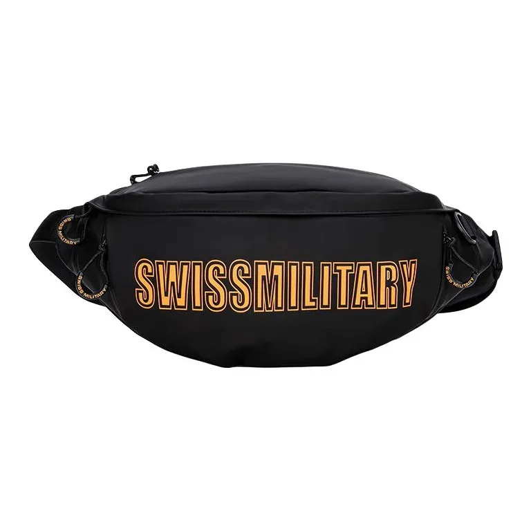 SWISS MILITARY PU Sling Bag Unisex Orange/White-0