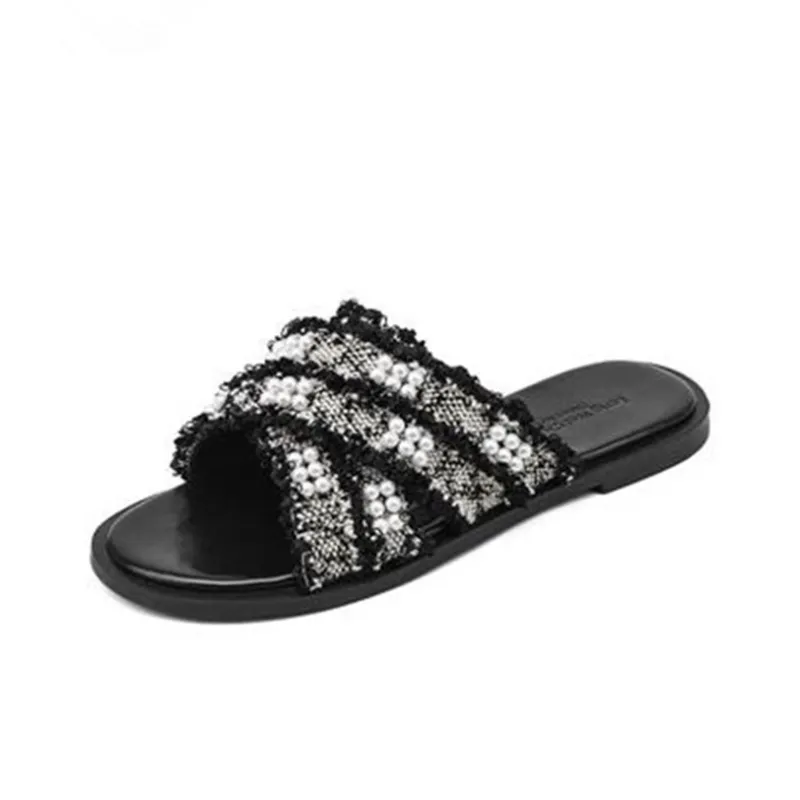 TATAYA Rubber Sole Abrasion Resistant Slide Slippers Women's-0