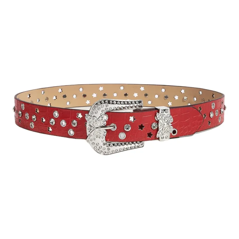 JEANSWEST Artificial Leather PU Leather Belts Women's 3.8CM-3