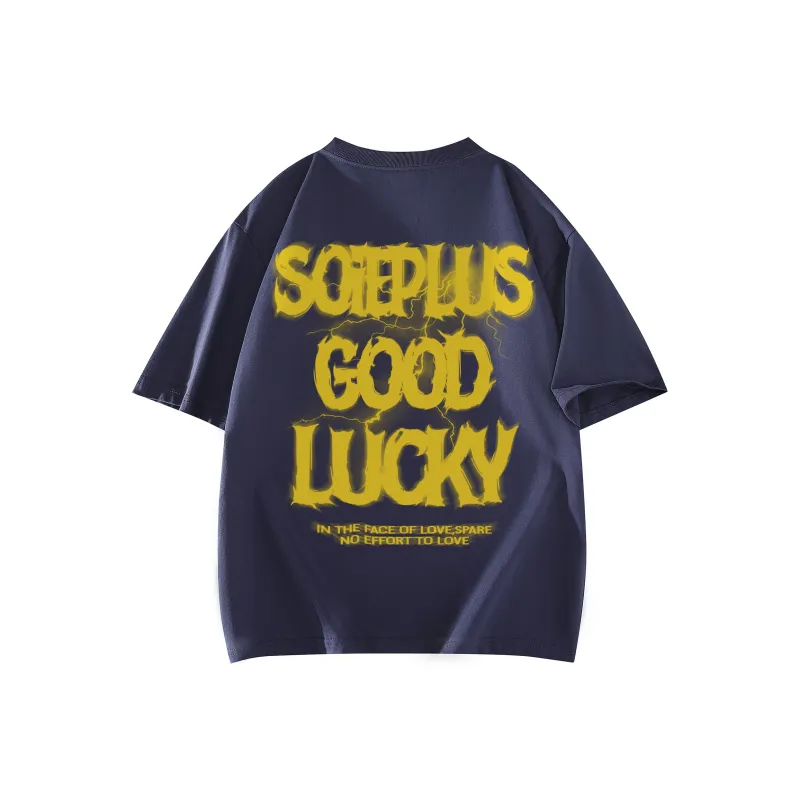 SOIE T Shirts Unisex Navy Blue-1