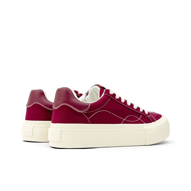 Mengsai Cushioning, Wear Resistant Low Top Skateboard Shoes Men's Angora Red-4