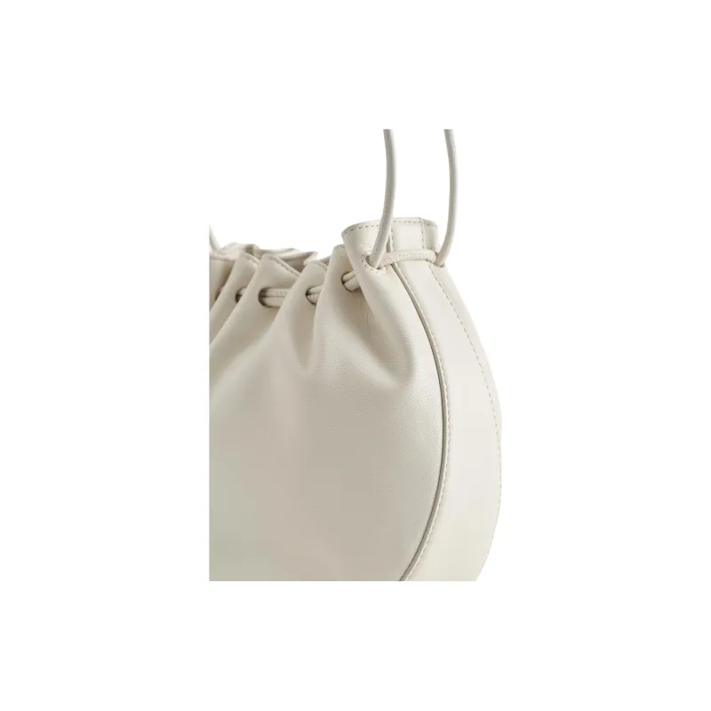 COS Leather Shoulder Bag Medium Size Women's White-1