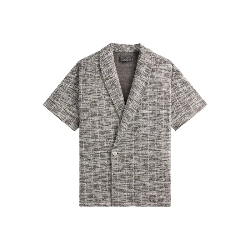KITH Tweed Short Sleeve Thompson Crossover Shirt-0