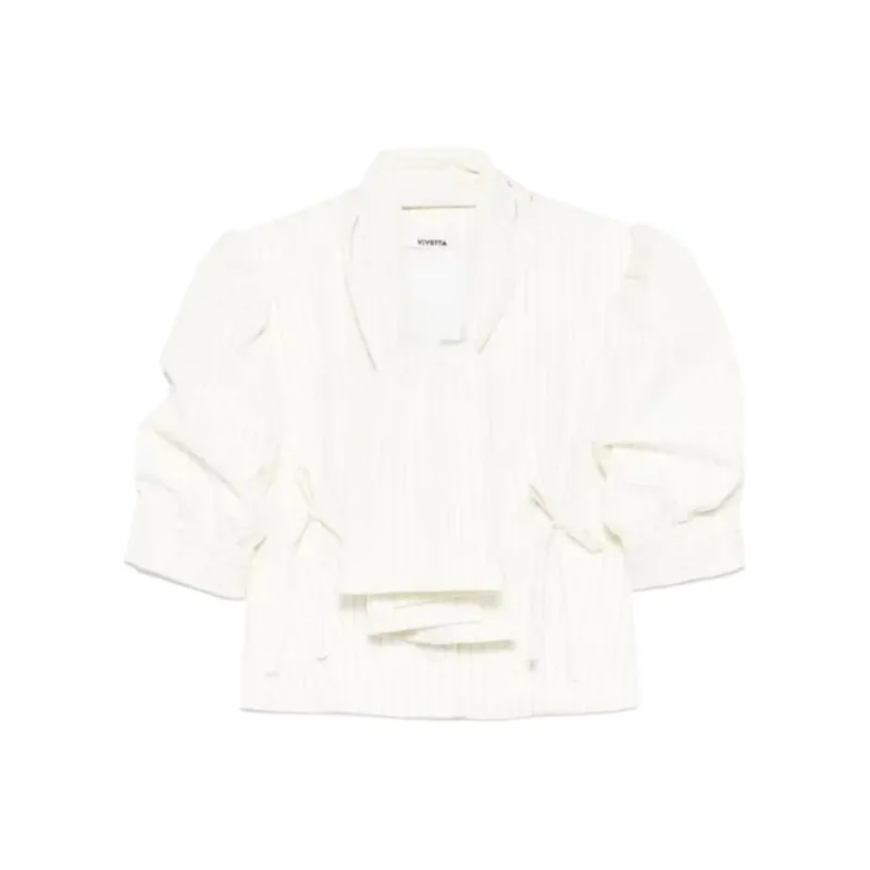 VIVETTA Pinstriped Blouse-0