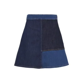 See By Chloe Denim Short Skirts Women's Blue