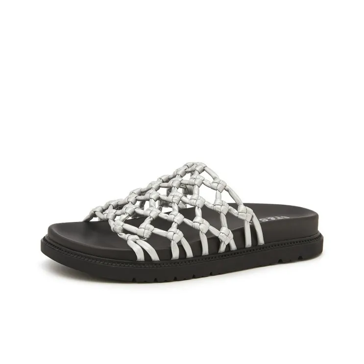 ST&SAT Rubber Sole Cut Out Quiet Slide Slippers Women's-1