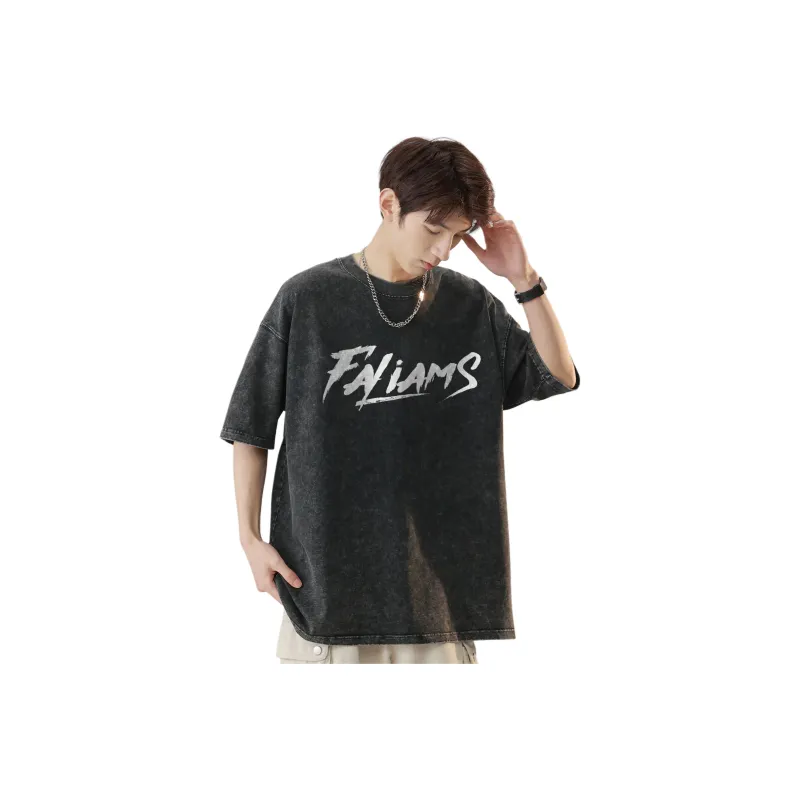 FALIAMS T Shirts Unisex Black-0