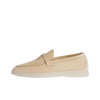 Loro Piana Summer Charms Walk Casual Single Shoes Women's Beige