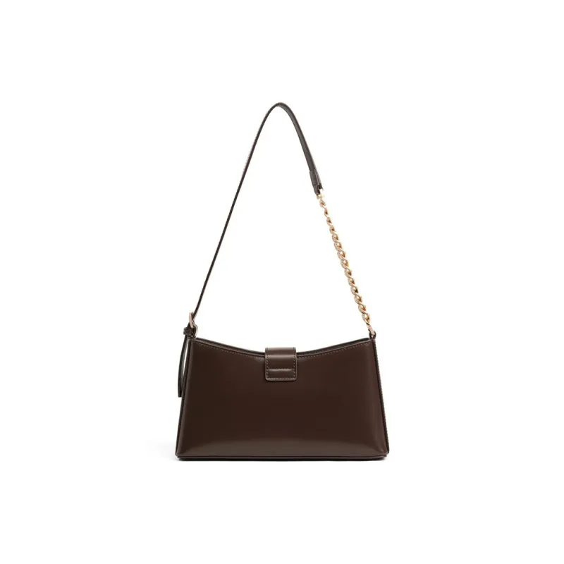 CNNCOO Cow Leather Shoulder Bag Women's Wine Coffee-3