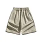 Khaki[Ice Silk Knee-Length Pants]
