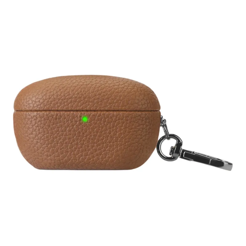 NUOQIXIN Compatibility SONY WF 1000XM5 Litchi Grain Fabric+PC Litchi Grain Impact Resistant Headphone Cases-30