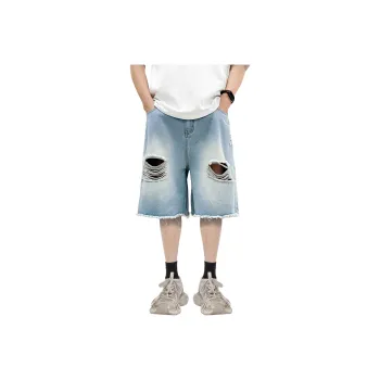 7 SEVFUN Denim Shorts Unisex Light Blue