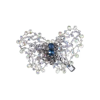 Cercoo Artificial Crystal Hair Clips Women's