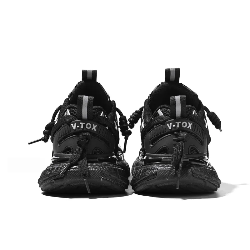 DIKENROK Cushioning Height Increasing Abrasion Resistant Slip Resistant Low Top Chunky Sneakers Unisex-10
