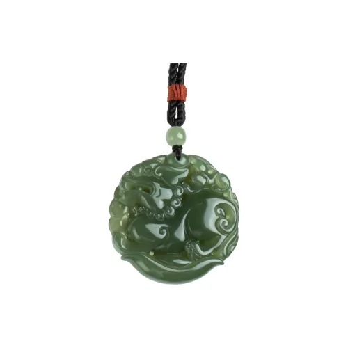 DASHANTANG Pendants Green Jade Unisex