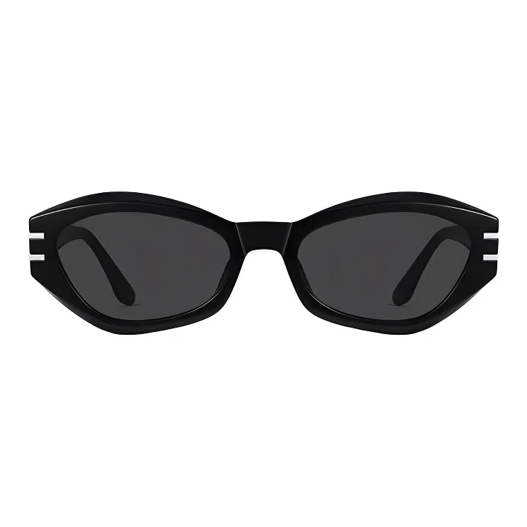 PSACSS Plate Frame Oval Sunglasses Unisex-1