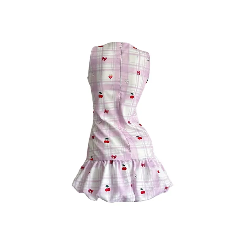 / Sleeveless Dresses Women's Pink-1