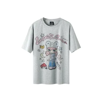 LAMLICKA Drop Shoulder Sleeve T Shirt Women's