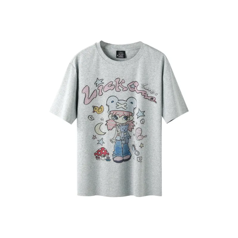 LAMLICKA Drop Shoulder Sleeve T Shirt Women's-0