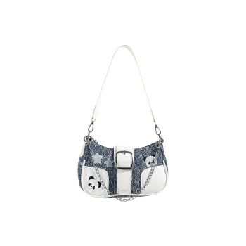 Bueno Oxford Shoulder Bag Women's Blue/Black/Light Blue