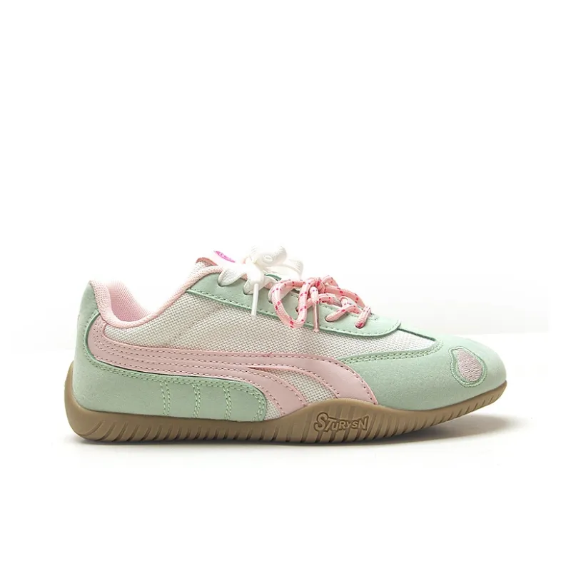 STUR YSN Low Top Skateboard Shoes Women's Pea Green-1