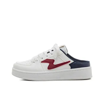 HUANQIU Abrasion Resistant Slip Resistant Closed Toe Slippers Women's White Blue Red