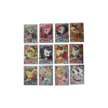 KAYOU My Little Pony Card, Fun Shadow Pack, Third Edition, CR Rated Cards, Total Of 12 Cards IP/Anime Cards Full Set