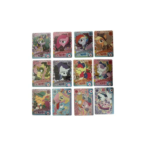 KAYOU My Little Pony Card, Fun Shadow Pack, Third Edition, CR Rated Cards, Total Of 12 Cards IP/Anime Cards Full Set