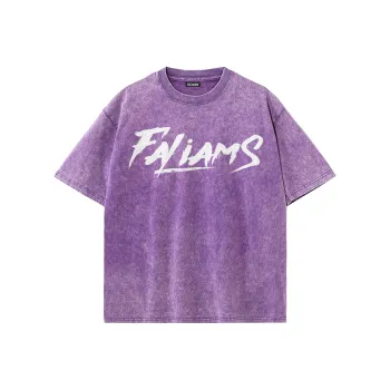 FALIAMS T Shirts Unisex Purple